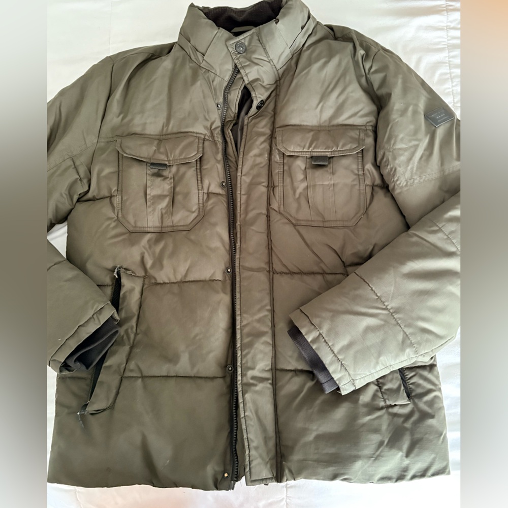 Jack & Jones Khaki Puffer Jacket